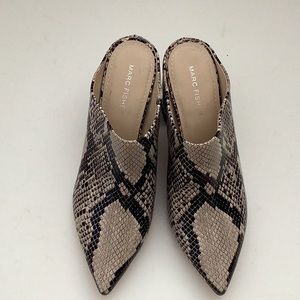 Marc Fisher snake, print mule, brand new size 7.5
